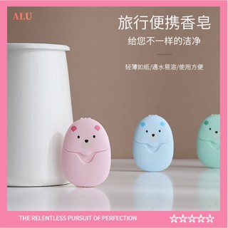 Hộp 50 miếng xà phòng giấy dùng một lần tiện lợi cho du lịch