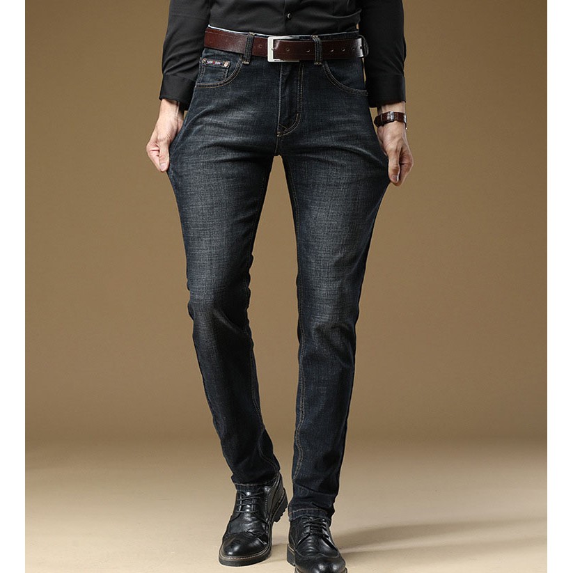 Quần jean nam dài trơn ♻️FREESHIP♻️ 3 màu chuẩn đẹp chất vãi co giãn hàng VNXK | BigBuy360 - bigbuy360.vn