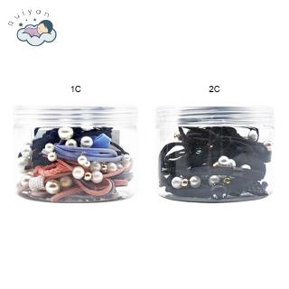 Set 12 dây buộc tóc kiểu dáng đơn giản cho nữ