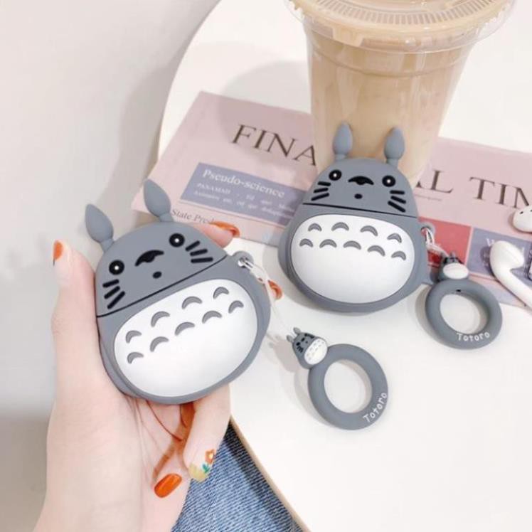 Vỏ bảo vệ bao đựng tai nghe airpod 1/2 bluetooth i12 i12 tws  - case Case B1-2 M11:Totoro Móc Tròn TPHCM