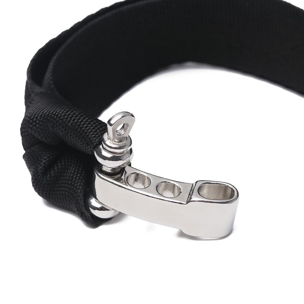 MUVAKO 1 / 2 Vòng Tay Paracord Bằng Hợp Kim Kẽm Chất Lượng Cao