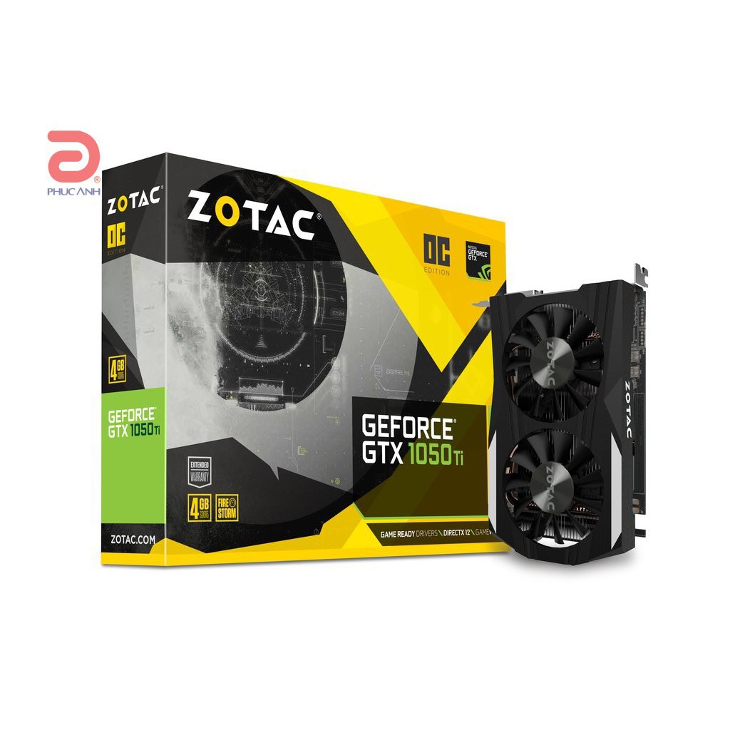 VGA ZOTAC GTX 1050Ti OC Edition 4GB GDDR5 128bit 21