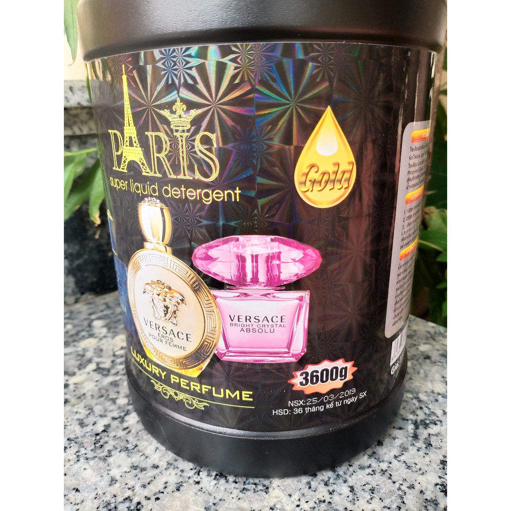 Nước Giặt Paris thơm mê ly 3600 ml