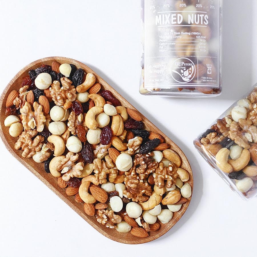 MIX NUTS 5 Loại Hạt Chất Lượng Đẹp Store - Dinh Dưỡng Cho Mẹ Và Bé