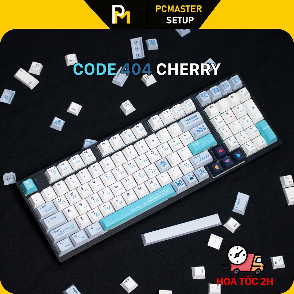 Keycap pbt Code 404 cherry profile nút thay cho bàn phím cơ