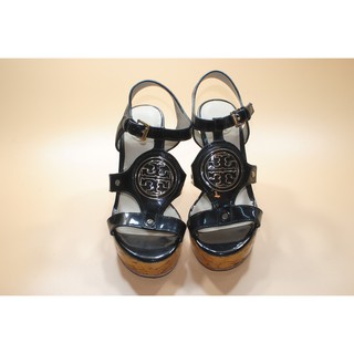 Xuồng đen da bóng Tory Burch