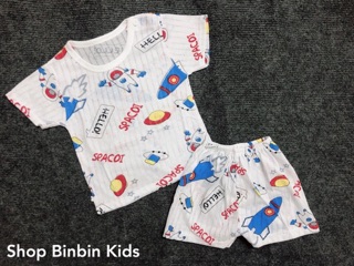 Bộ cotton sợi tre cho bé
