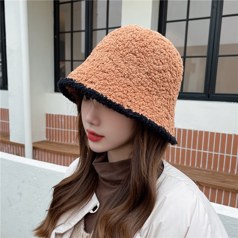Mũ Bucket Dệt Kim Phong Cách Thời Trang Thu Đông Hàn Quốc Dành Cho Nữ