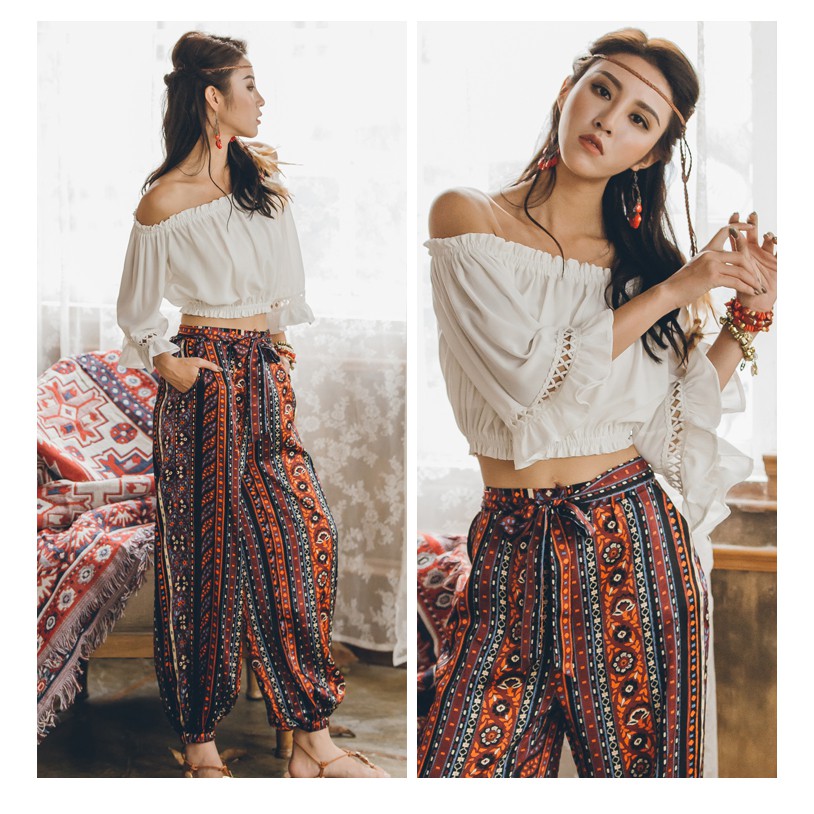 ÁO CROPTOP BOHEMIAN