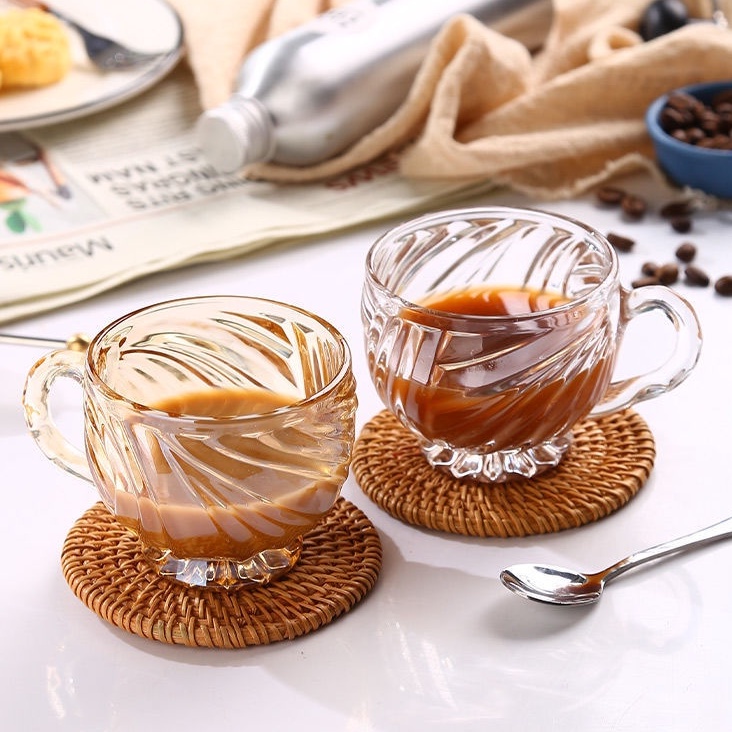 Ly Thủy Tinh, Cốc Thuỷ Tinh Uống Cafe Nước Ép Đẹp Mẫu Mới 2022 | May Decor