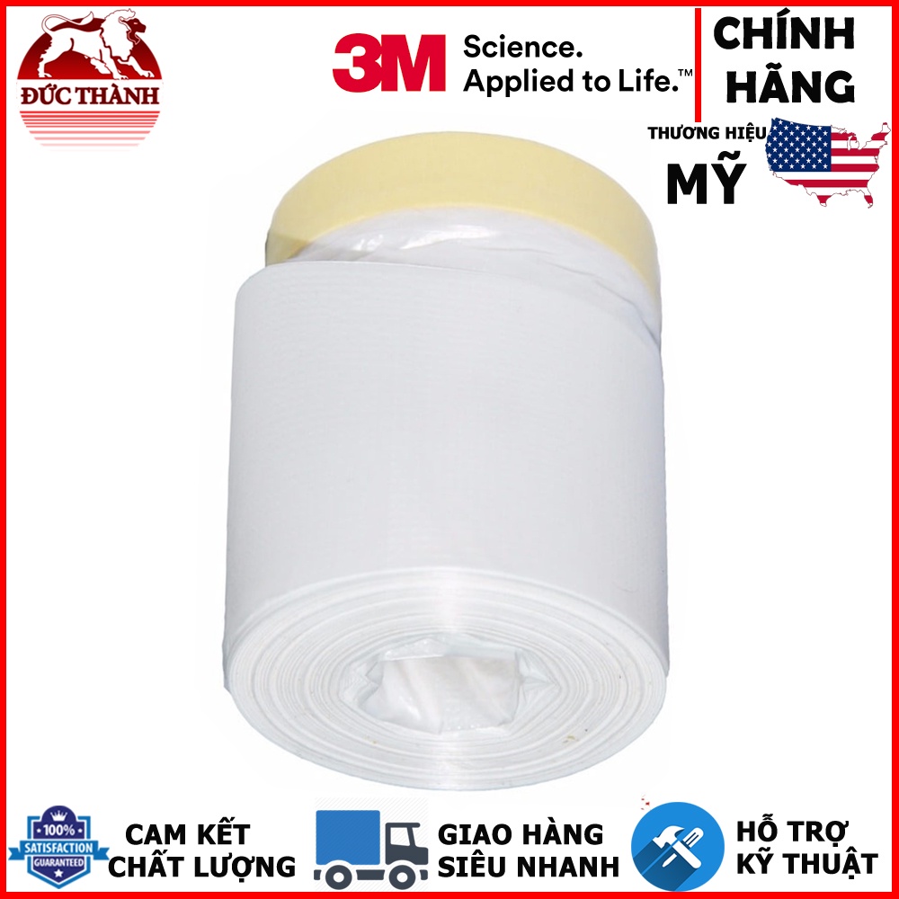 MÀN ni lông chắn bụi, bảo vệ đồ vật, CHE SƠN 3M PLASTIC PTPOPS 450mm/900mm x 20m