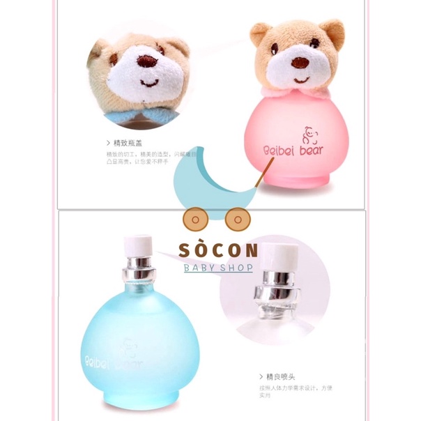 Nước Hoa Em Bé Gấu Beibei Bear 50ml / Nước Hoa Trẻ Em