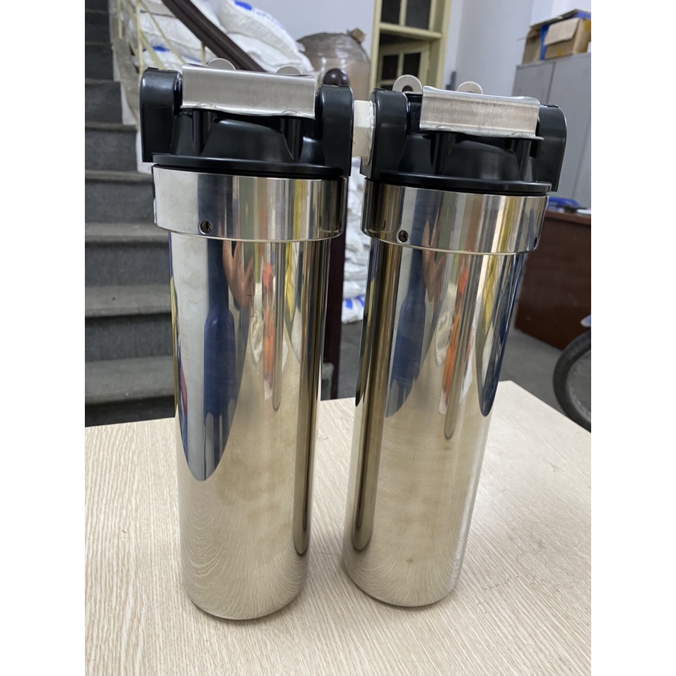 Cốc lọc nước inox 304 hàng nhập khẩu 10inch zen đồng xịn