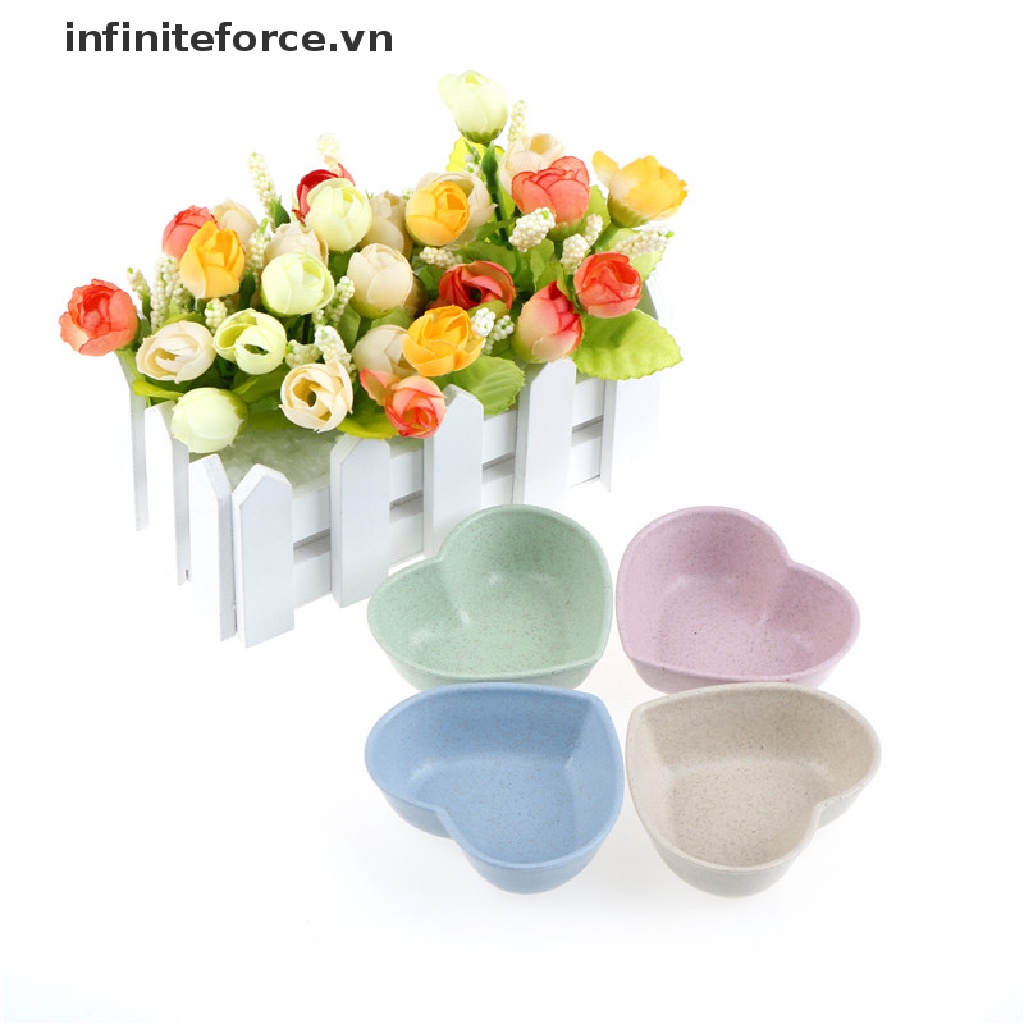 [INVN] Đĩa Đựng Nước Sốt Thức Ăn Trái Tim Hình Trái Tim Dành Cho Trẻ Em [VN]