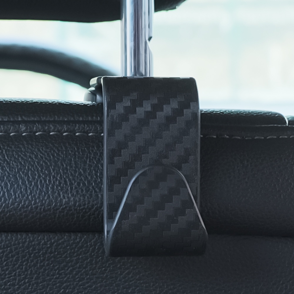 Móc Treo Đồ Gắn Lưng Ghế Xe Hơi Bằng Sợi Carbon Tiện Dụng