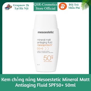 Kem chống nắng Mesoestetic Mineral Matt Antiaging Fluid SPF50+ 50ml