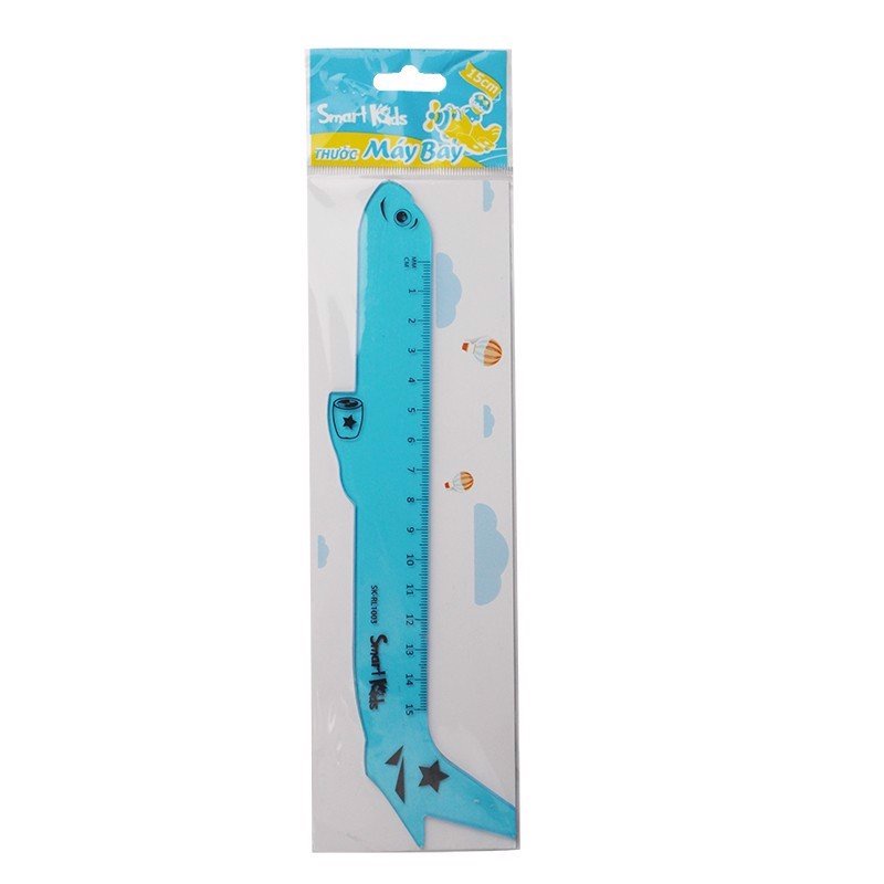 THƯỚC KẺ XE BUÝT SMART KIDS 15 CM SK-RL1002/ Thước kẻ máy bay SK-RL1003