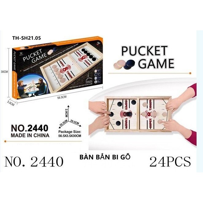 Bộ đồ chơi khúc côn cầu Pucket Game cao cấp dành cho mọi lứa tuổi (56x30x3cm)(Hàng xịn nhé)