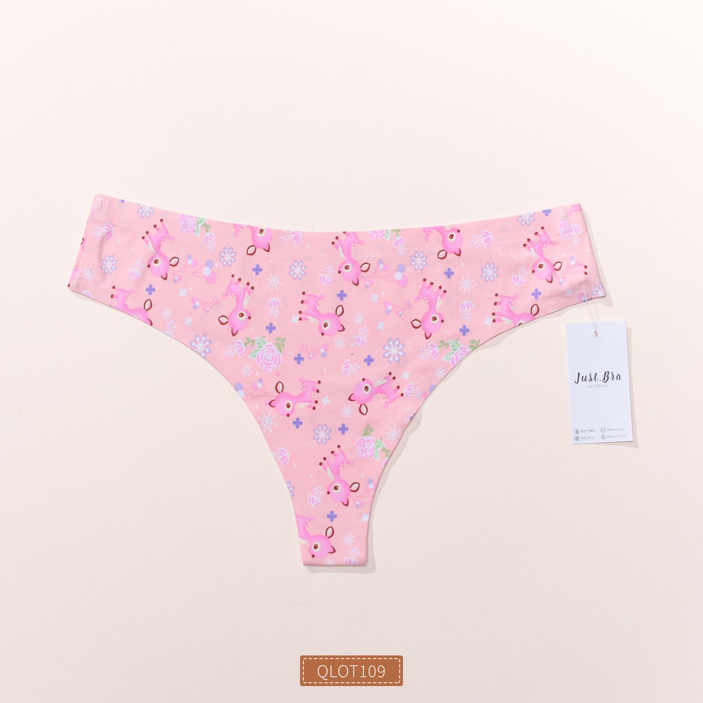 [Mã WABR2711 giảm 10% đơn 250K] Quần lót lọt khe Just Bra Họa tiết đáng yêu QLOT109 | BigBuy360 - bigbuy360.vn