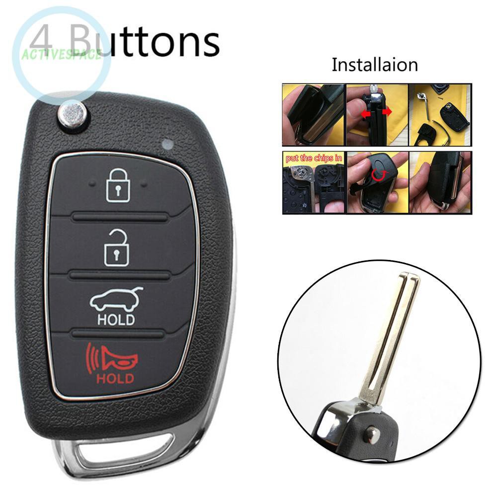 Vỏ Chìa Khóa Điều Khiển Từ Xa Cho Hyundai Santa Fe Tucson Creta I20 I40 Ix35 Ix45