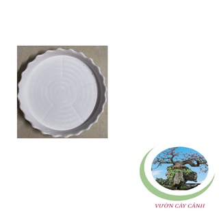 Đĩa lót chậu tròn khía phi 8,5cm - #047c#