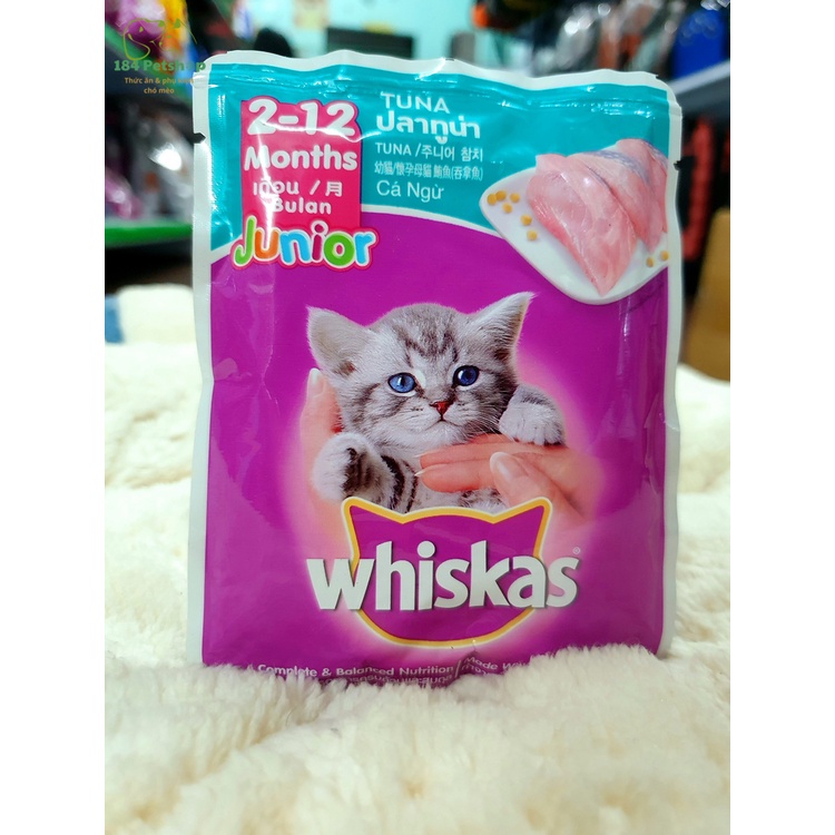 Pate Whiskas Dinh Dưỡng Đủ Vị Cho Mèo