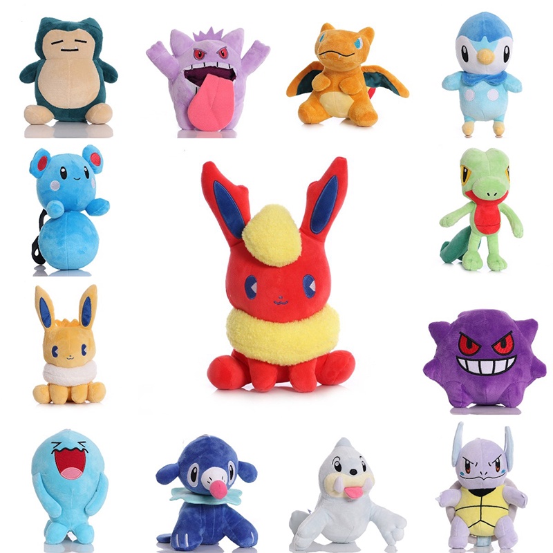Thú nhồi bông hoạt hình Pokemon dễ thương với 34 mẫu tùy chọn