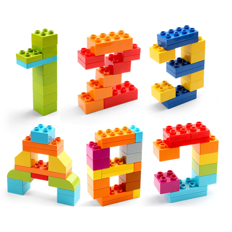 Đồ chơi xếp hình cho bé lắp ráp sáng tạo, gạch loại to size lego duplo 500gr hàng đẹp