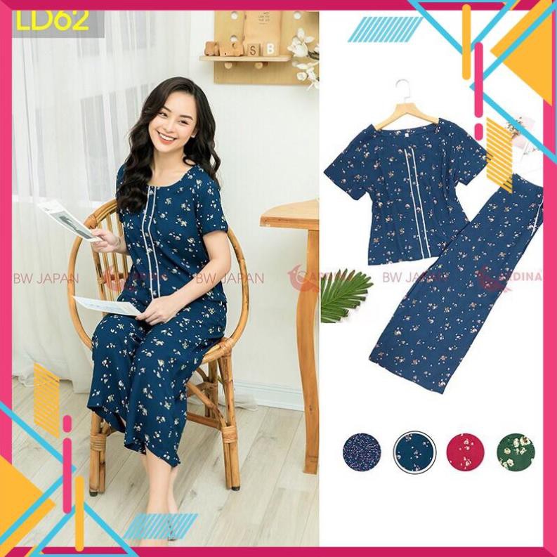 Bộ Mặc Nhà 𝐂𝐀𝐑𝐃𝐈𝐍𝐀 Bộ Lanh Dài Nữ Chất Lanh Nhung