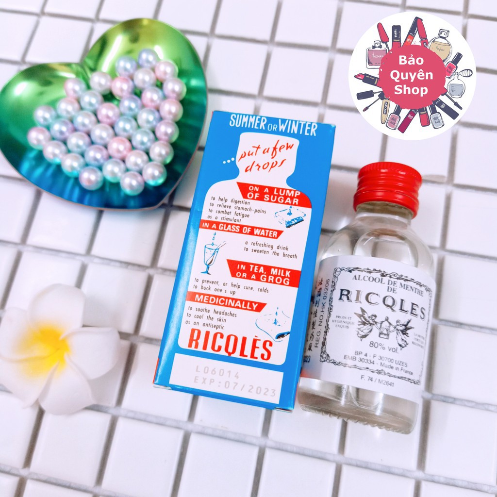 DẦU THOA RICQLES PEPPERMINT CURE MEDICATED OIL 50ML CHÍNH HÃNG - 5531