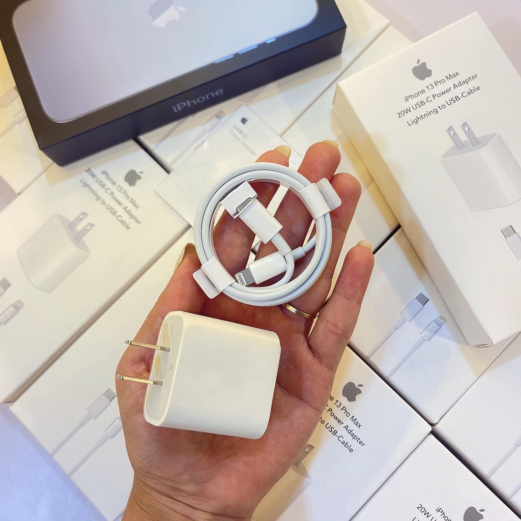 Bộ Củ Cáp Sạc Nhanh 20W chính hãng,bộ củ cáp sạc dùng cho iphone ip 6/7/7plus/8/x/11/12,Cáp Sạc Nhanh + Củ