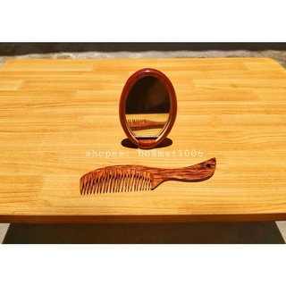 Gương, lược gỗ dừa tự nhiên