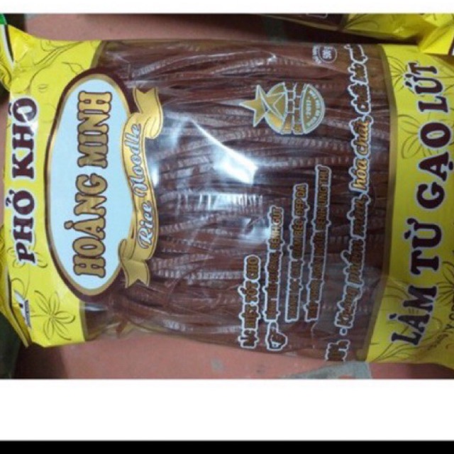 Gói bún phở khô gạo lứt ⚡SIÊU NGON⚡ Bún gạo lứt giảm cân - ăn kiêng, thực dưỡng, ăn chay Hoàng Minh (550gr) | BigBuy360 - bigbuy360.vn