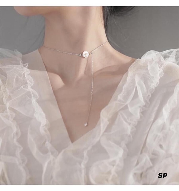 DÂY CHUYỀN HOA CÚC ĐEO ĐƯỢC NHIỀU KIỂU - TRANG SỨC BẠC