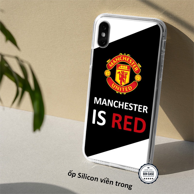 ⚽Ốp Lưng Logo MU Thiết Kế Đẹp ⚽Ốp Man Utd Manchester United iphone 13 12 11 Pro Max 6s 6 7 8 Plus X Xr Xs Max BONGDA131