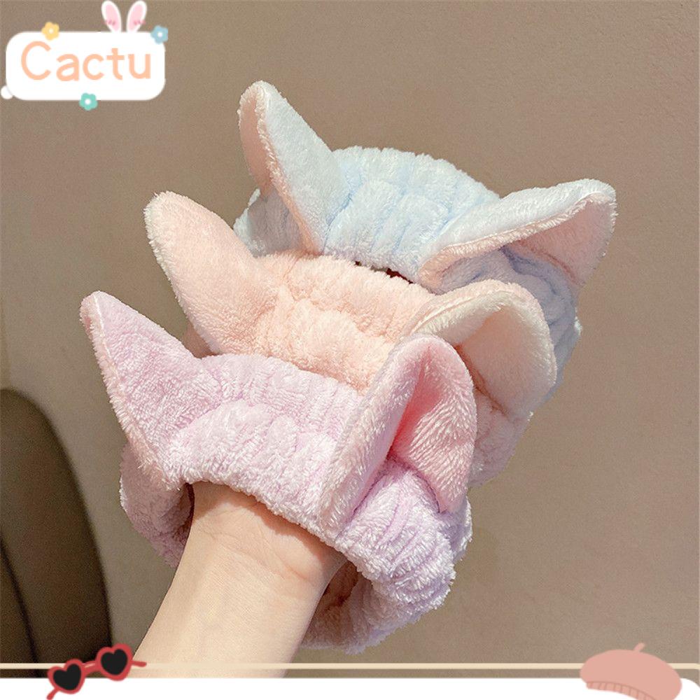 Băng Đô Cài Tóc Hình Tai Mèo Bằng Lông Cừu Mềm Giữ Ấm Nhiều Màu Tùy Chọn Dành Cho Nữ