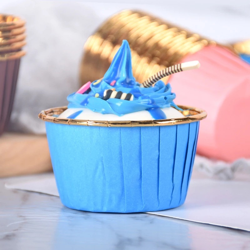 Set 50 Cốc Lá Nhôm Làm Bánh Cupcake / Muffin Trang Trí Tiệc Cưới / Sinh Nhật