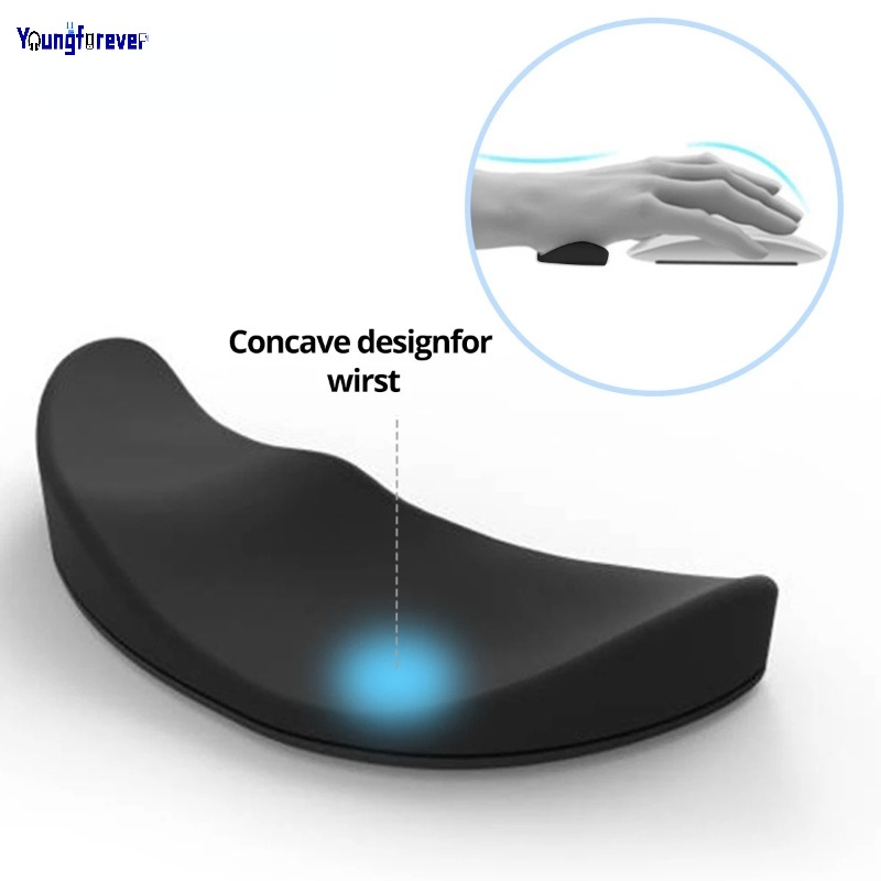 Tấm Lót Chuột Silicone Mini Có Đệm Cổ Tay Chống Trượt Chống Trầy Dành Cho Văn Phòng