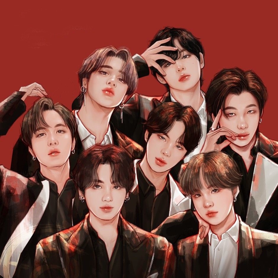 Tranh đính đá BTS tự làm, quà lưu niệm postcard poster BTS