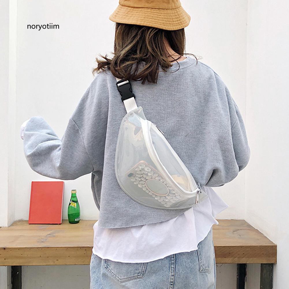 Túi đeo chéo vai trong suốt cho nữ