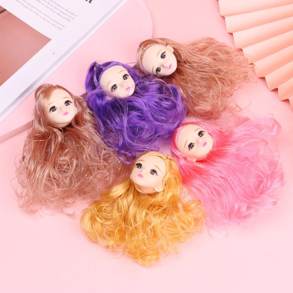 Phụ Kiện Đầu Búp Bê Nhiều Màu Sắc Dễ Thương Xinh Xắn Kat1