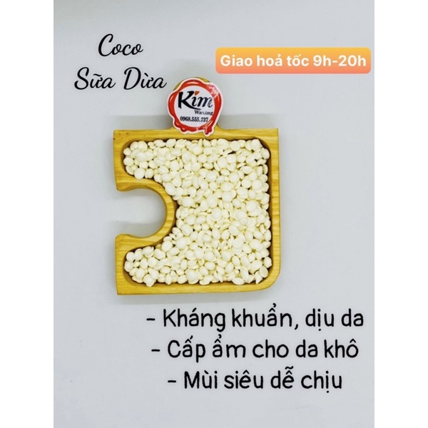 300g Sáp wax lông Hard wax beans Sữa Dừa Coco Premier Cao cấp dành cho da nhạy cảm