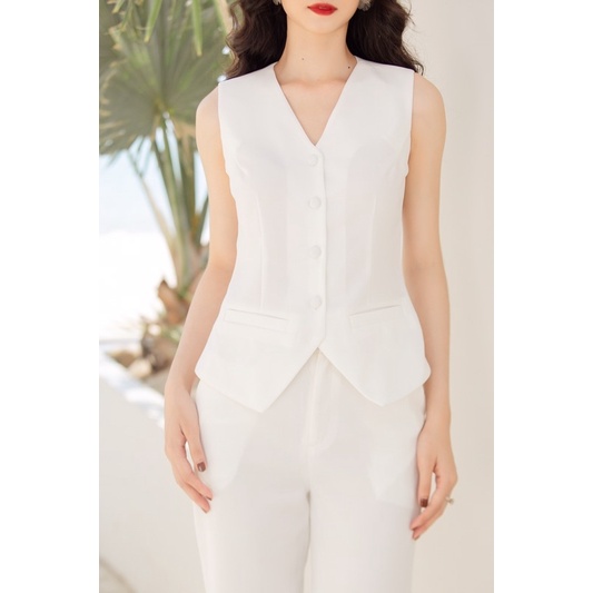 Áo clothesrack  cổ V cài nút Lucas top