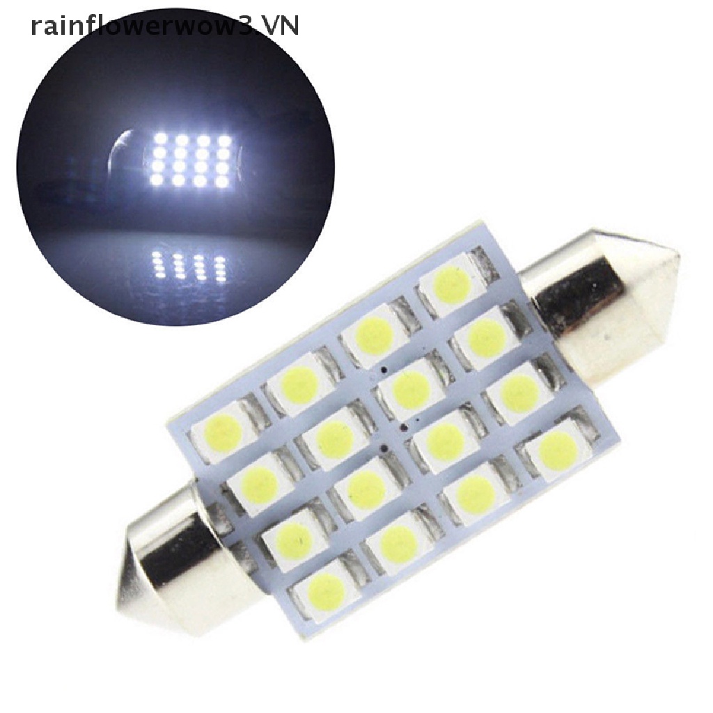 Set 14 Đèn LED T10 36mm Ánh Sáng Trắng Chuyên Dụng Cho Xe Hơi