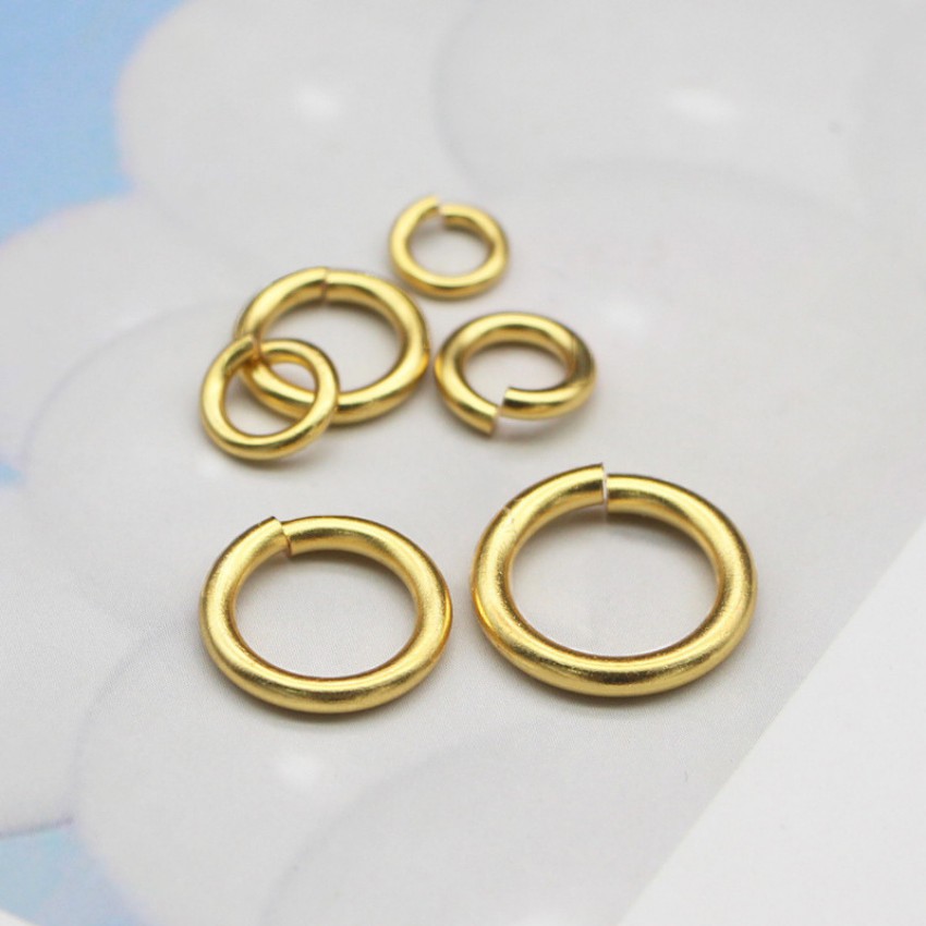 ️️️ ComBo 2  Cái Khoen Móc Khóa Đồng Nguyên Chất - Ring Phụ Kiện EDC - Độ dày 2.5 mm-  4 Size