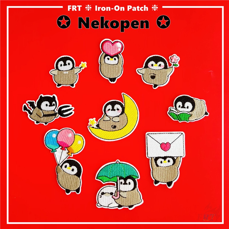 Miếng vá quần áo dạng ủi/ may thiết kế chim cánh cụt đáng yêu nhiều mẫu tùy chọn