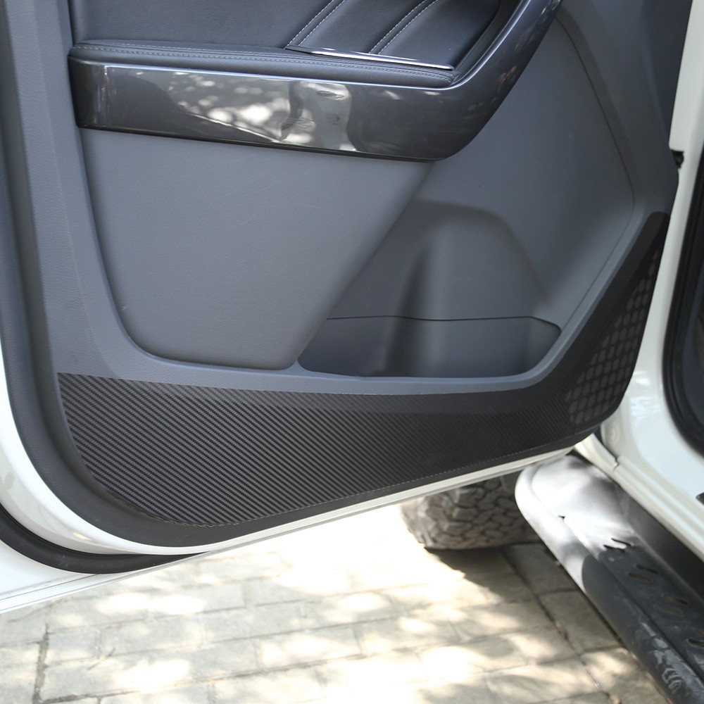 Miếng Dán Sợi Carbon Bảo Vệ Cửa Xe Hơi Ford Everest 2017 2018 2019