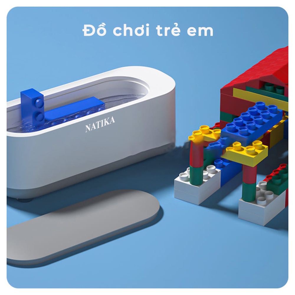 Máy Rửa Kính Mắt, Làm Sạch Trang Sức Bằng Sóng Âm Đa Năng Nhỏ Gọn Tiện Lợi - 45000Hz