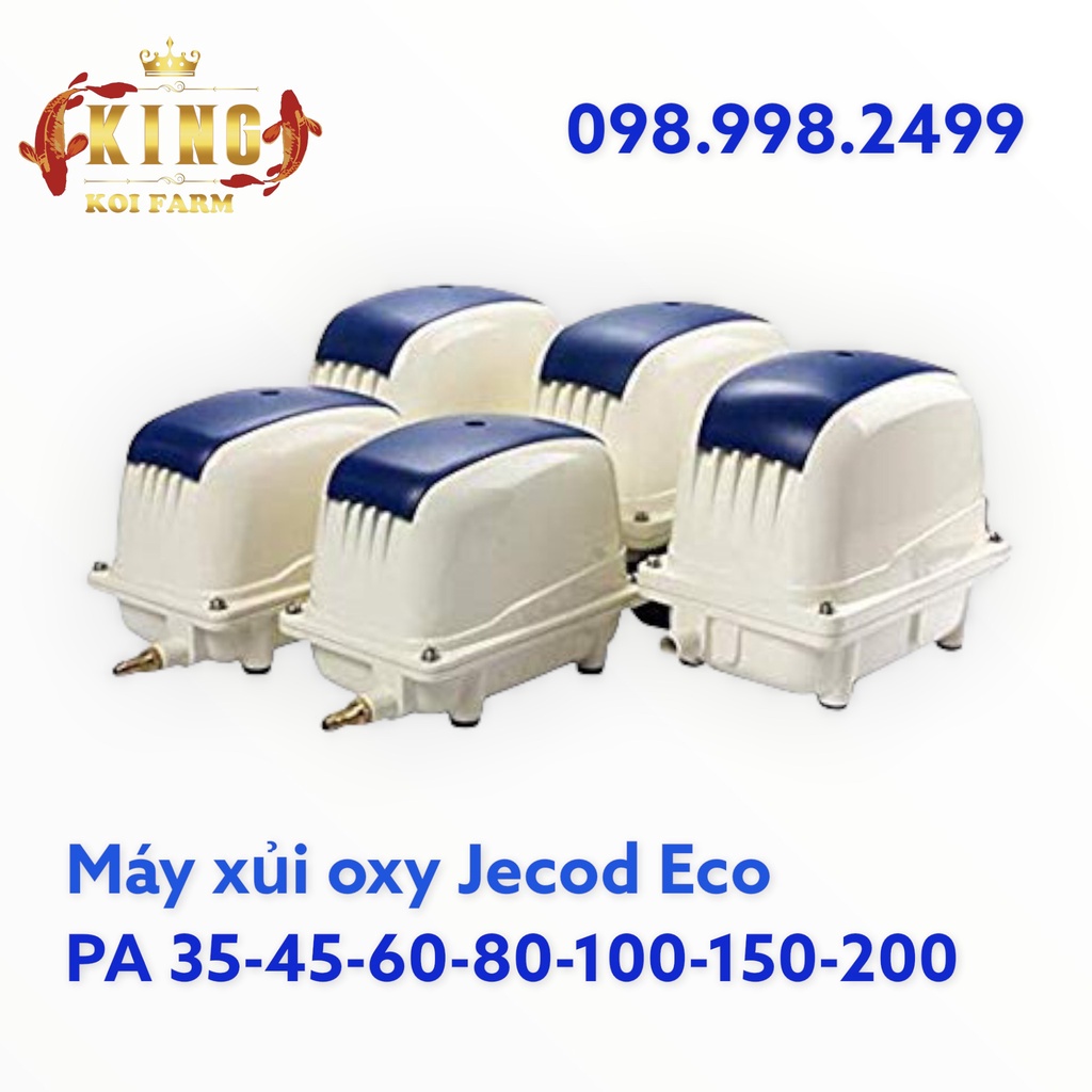 Máy sủi oxy Jecod ECO PA 35 – 45 – 60 – 80 – 100 – 150 – 200 Cho hồ cá koi Koi