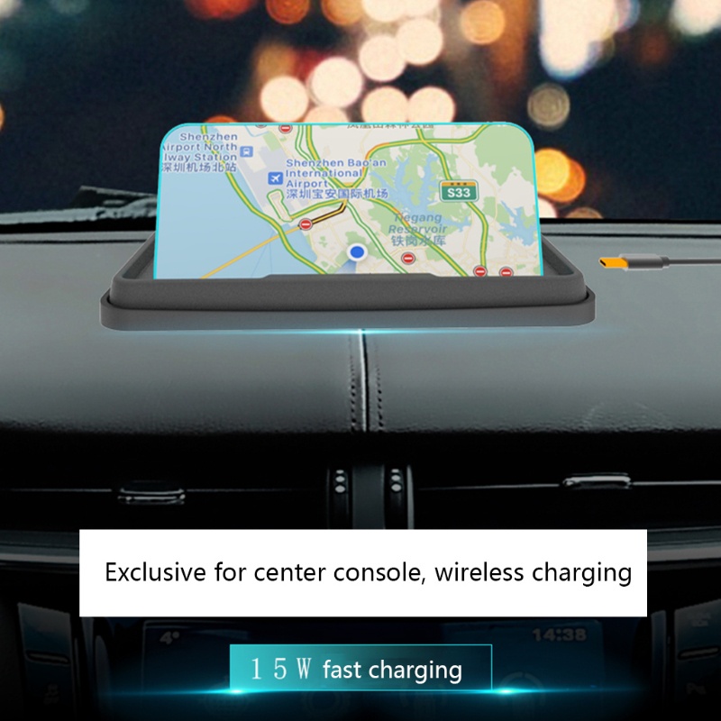 Giá Đỡ SạC Nhanh Không Dây 15W Qi KèM Phụ KiệN TiệN DụNg Cho Xe Ô Tô
